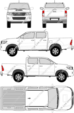 Toyota Hilux, Pick-up, double cabine (2012)