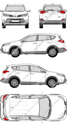 Toyota RAV 4 break, 2013–2016 (Toyo_168)