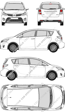 Toyota Verso station wagon, 2013–2018 (Toyo_170)