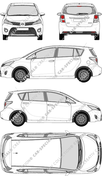 Toyota Verso, station wagon, 5 Doors (2013)