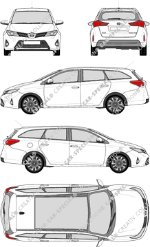 Toyota Auris Station wagon, 2013–2015 (Toyo_171)