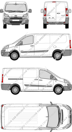 Toyota Proace, van/transporter, L2H1, Rear Wing Doors, 1 Sliding Door (2013)