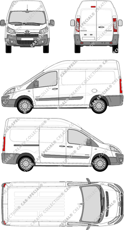 Toyota Proace, van/transporter, L2H2, Rear Wing Doors, 1 Sliding Door (2013)