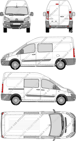 Toyota Proace, furgone, L2H2, Doppelkabine, Rear Wing Doors, 1 Sliding Door (2013)