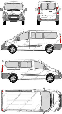 Toyota Proace, minibus, L2H1, Rear Wing Doors, 1 Sliding Door (2013)