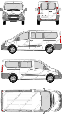 Toyota Proace, minibus, L2H1, Rear Wing Doors, 2 Sliding Doors (2013)