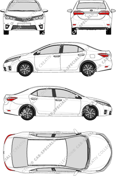 Toyota Corolla EU Version, EU Version, limusina, 4 Doors (2014)