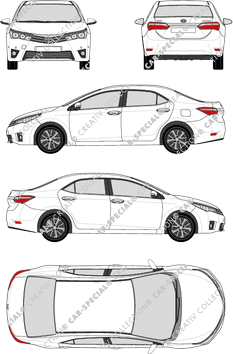 Toyota Corolla Limousine, 2014–2017 (Toyo_204)