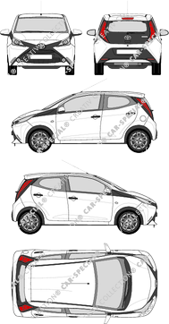 Toyota Aygo, 2014–2018 (Toyo_205)