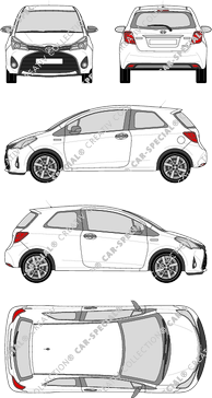 Toyota Yaris Hatchback, 2014–2017 (Toyo_208)