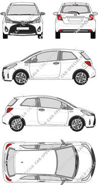 Toyota Yaris, 2014–2017 (Toyo_208)