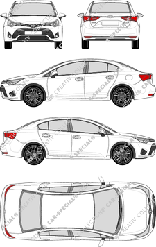 Toyota Avensis berlina, 2015–2017 (Toyo_210)