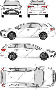 Toyota Avensis Kombi, 2015–2017 (Toyo_211)