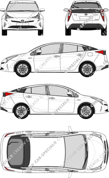 Toyota Prius Hayon, 2016–2022 (Toyo_213)