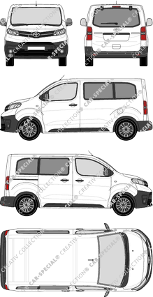 Toyota Proace Combi minibus, 2016–2024 (Toyo_262)