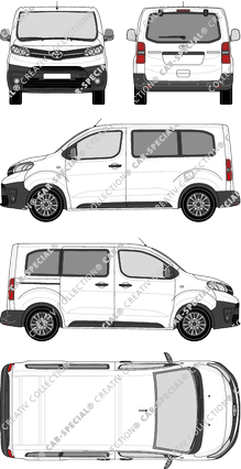 Toyota Proace Combi microbús, 2016–2024 (Toyo_262)