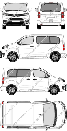 Toyota Proace Verso, Verso, Compact, Rear Flap, 1 Sliding Door (2016)