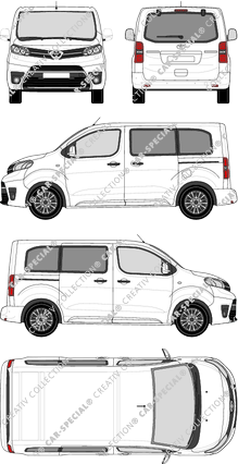 Toyota Proace Verso, Verso, Compact, Rear Flap, 2 Sliding Doors (2016)