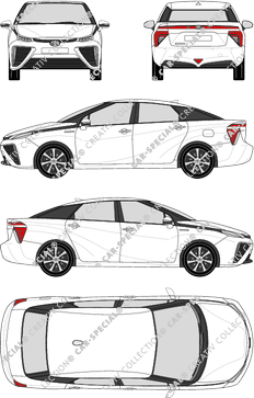 Toyota Mirai, 2015–2021 (Toyo_274)