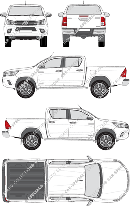 Toyota Hilux, 2015–2020 (Toyo_275)