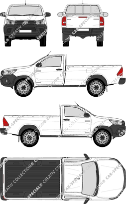 Toyota Hilux Terra, Pick-up, cabine Solo (2015)