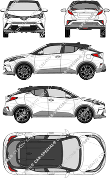 Toyota C-HR, station wagon, 5 Doors (2017)
