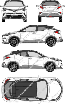 Toyota C-HR Station wagon, 2017–2020 (Toyo_278)