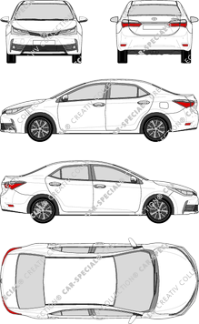 Toyota Corolla, limusina, 4 Doors (2016)