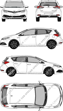 Toyota Auris Hatchback, 2016–2019 (Toyo_280)