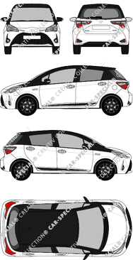 Toyota Yaris Hatchback, 2017–2020 (Toyo_282)