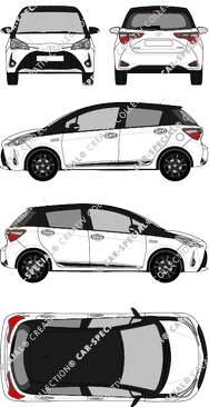 Toyota Yaris, 2017–2020 (Toyo_282)
