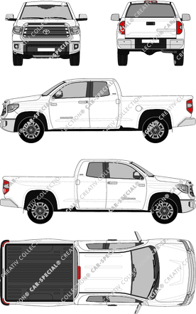 Toyota Tundra SR5, Pick-up, Standard Bed, cabina doble, 4 Doors (2017)