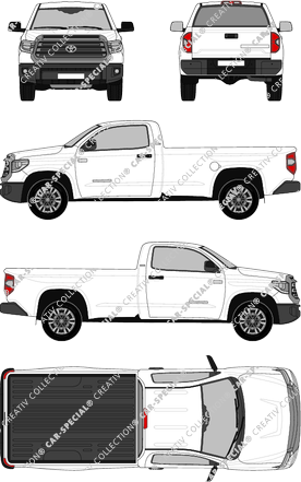 Toyota Tundra SR, Pick-up, Long Bed, Einzelkabine, 2 Doors (2017)