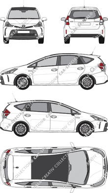 Toyota Prius Kombilimousine, 2017–2021 (Toyo_289)