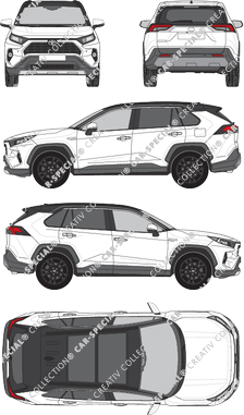 Toyota RAV 4, station wagon, 5 Doors (2019)