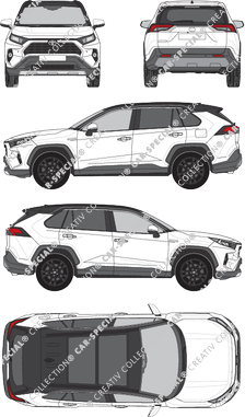 Toyota RAV 4, Station wagon, 5 Doors (2019)