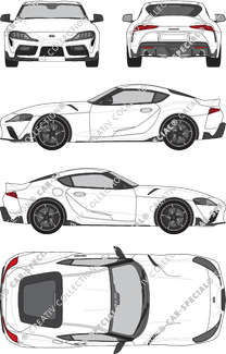 Toyota Supra Combi coupé, 2019–2021 (Toyo_295)