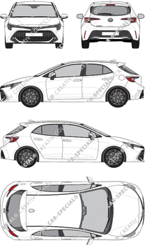 Toyota Corolla Hatchback Hatchback, current (since 2019) (Toyo_296)