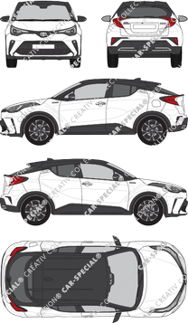 Toyota C-HR station wagon, 2020–2023 (Toyo_340)