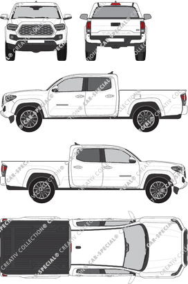 Toyota Tacoma TRD Sport, Pick-up, cabina doble, 4 Doors (2020)