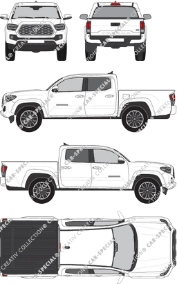 Toyota Tacoma TRD Sport, Pick-up, cabina doble, 4 Doors (2020)