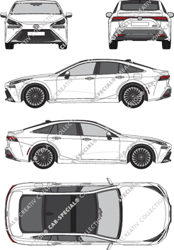 Toyota Mirai, Limousine, 4 Doors (2021)
