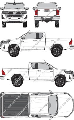 Toyota Hilux Comfort, Pick-up, cabina individual, ampliada (2020)