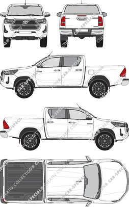 Toyota Hilux, current (since 2020) (Toyo_350)