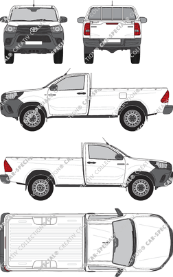 Toyota Hilux Duty, Pick-up, cabina individual (2020)