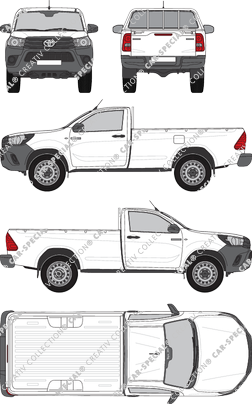 Toyota Hilux Pick-up, current (since 2020) (Toyo_351)