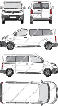 Toyota Proace Electric Combi minibus, current (since 2021) (Toyo_374)