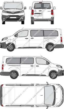 Toyota Proace Electric Combi minibus, current (since 2021) (Toyo_377)