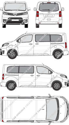 Toyota Proace Electric Verso minibus, 2021–2024 (Toyo_411)