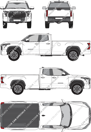 Toyota Tundra 8.1 ft. Long Bed, Pick-up, Doppelkabine (2022)